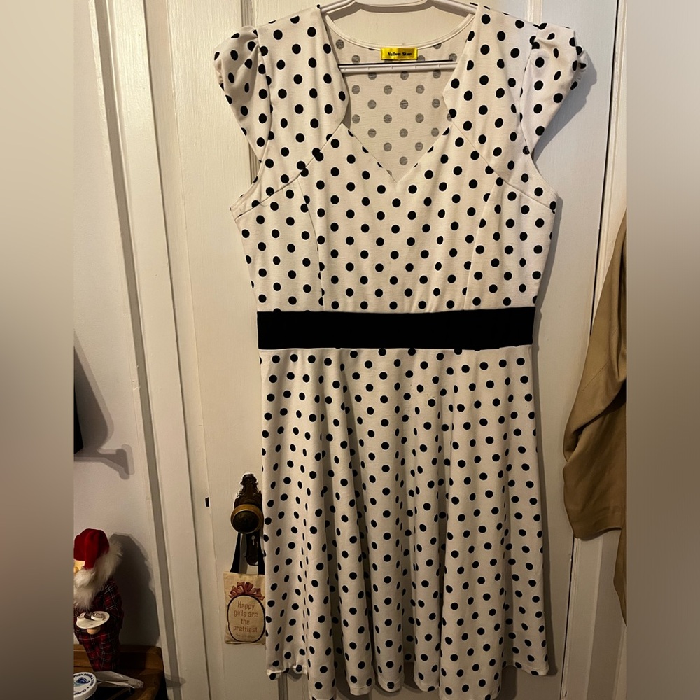 Vintage repro polka dot dress from Modcloth 1X